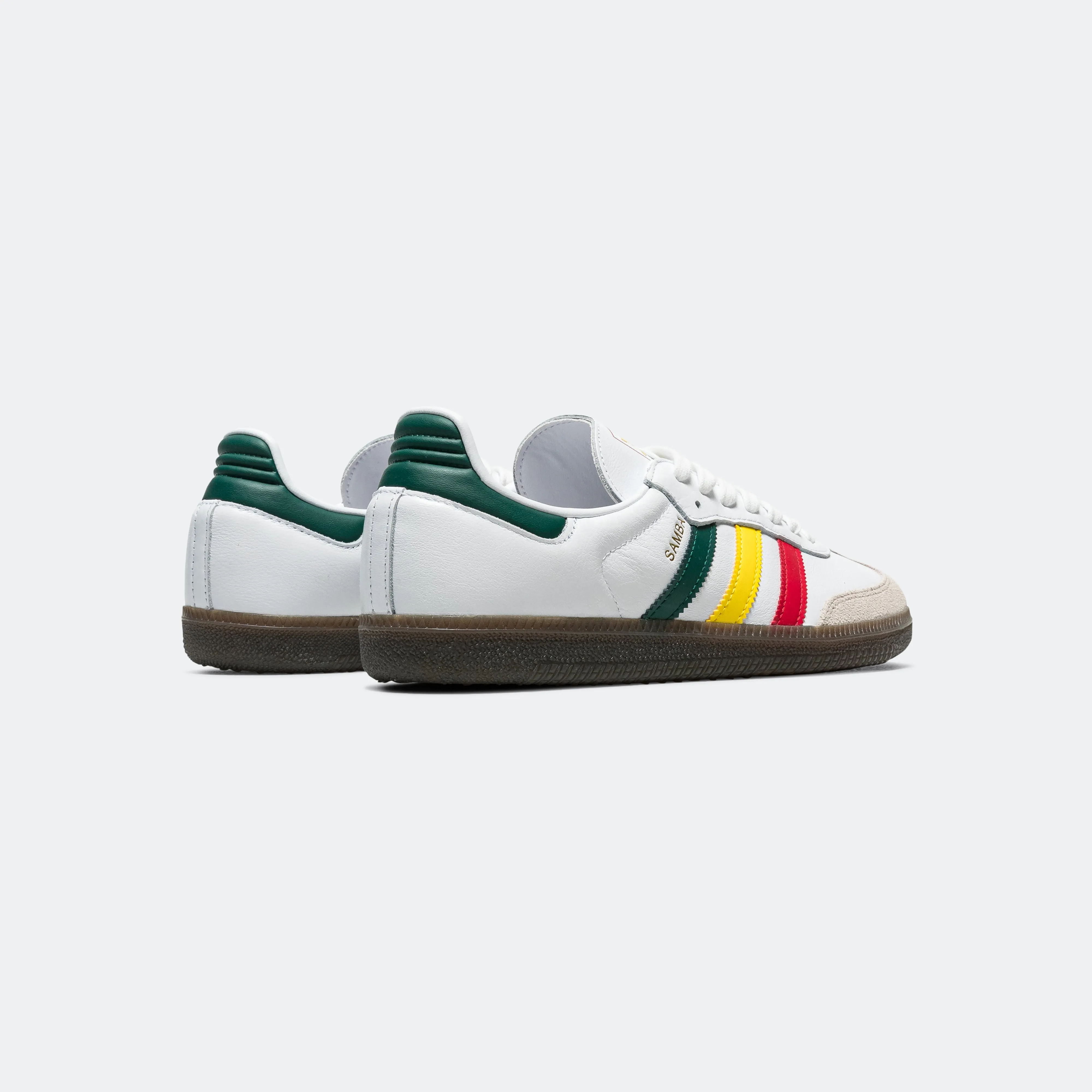 Samba OG 'Reggae' - White/Yellow-Collegiate Green