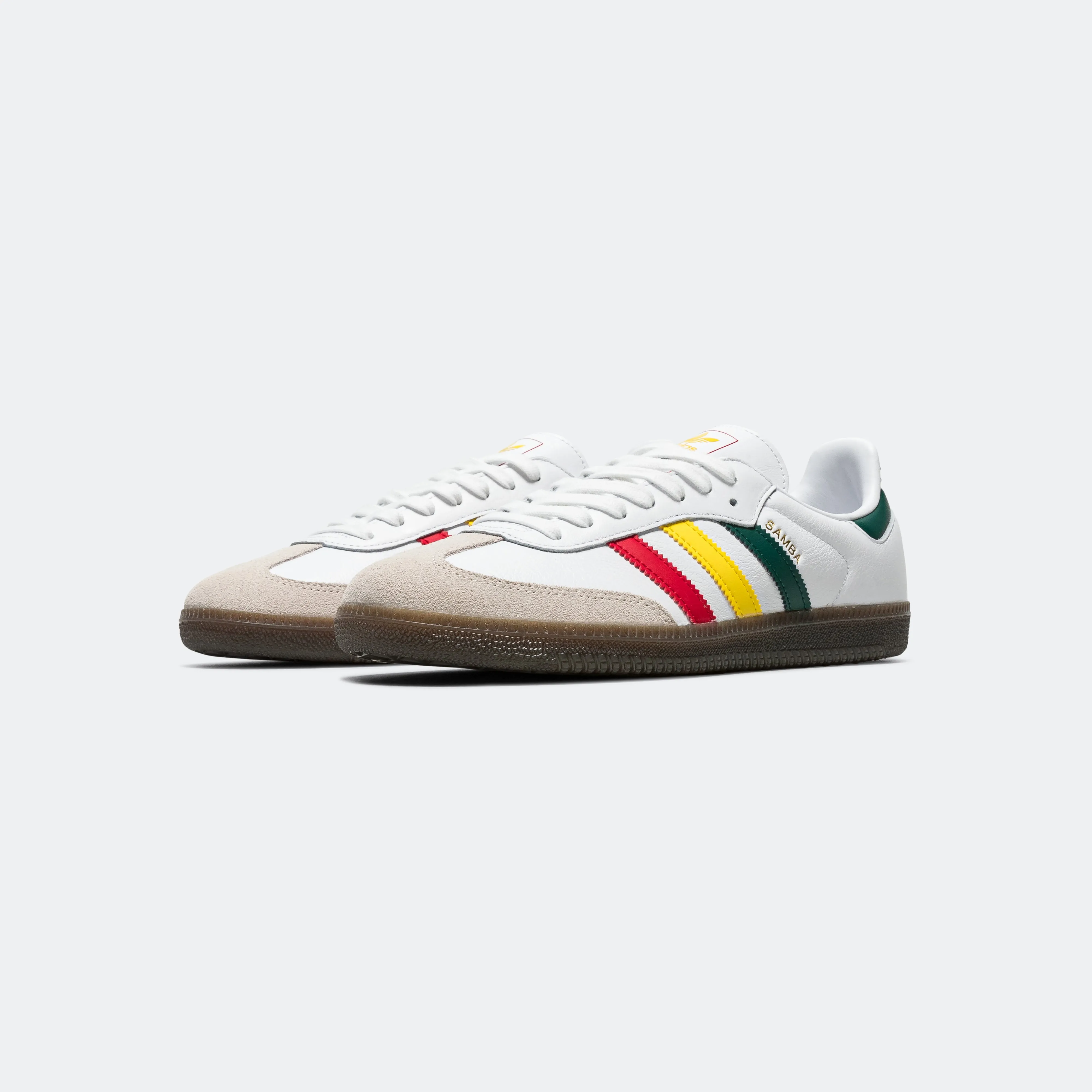 Samba OG 'Reggae' - White/Yellow-Collegiate Green