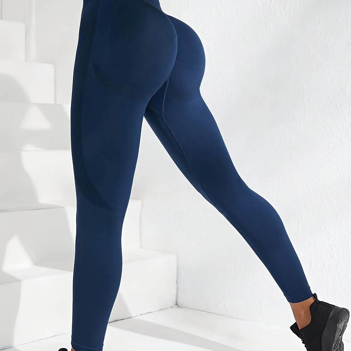 Seamless Yoga Leggings Highwaisted Solid Color Activewear