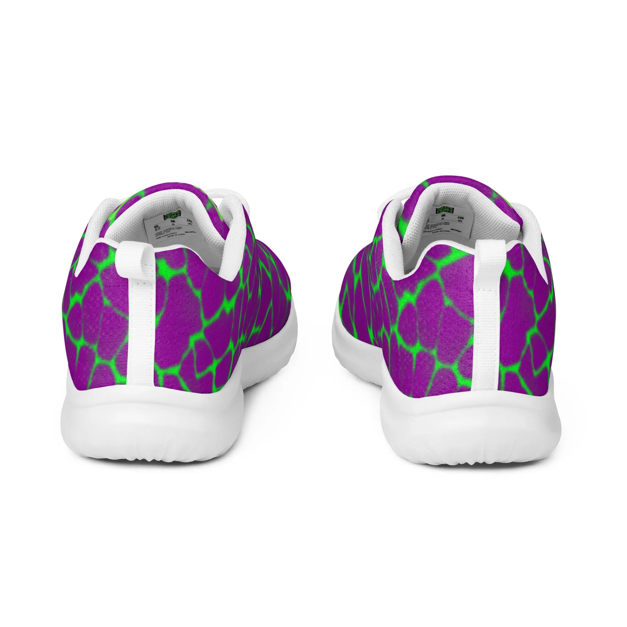 Sixty Eight 93 Lime Green & White Boa Purple Lime Women’s Athletic Shoes