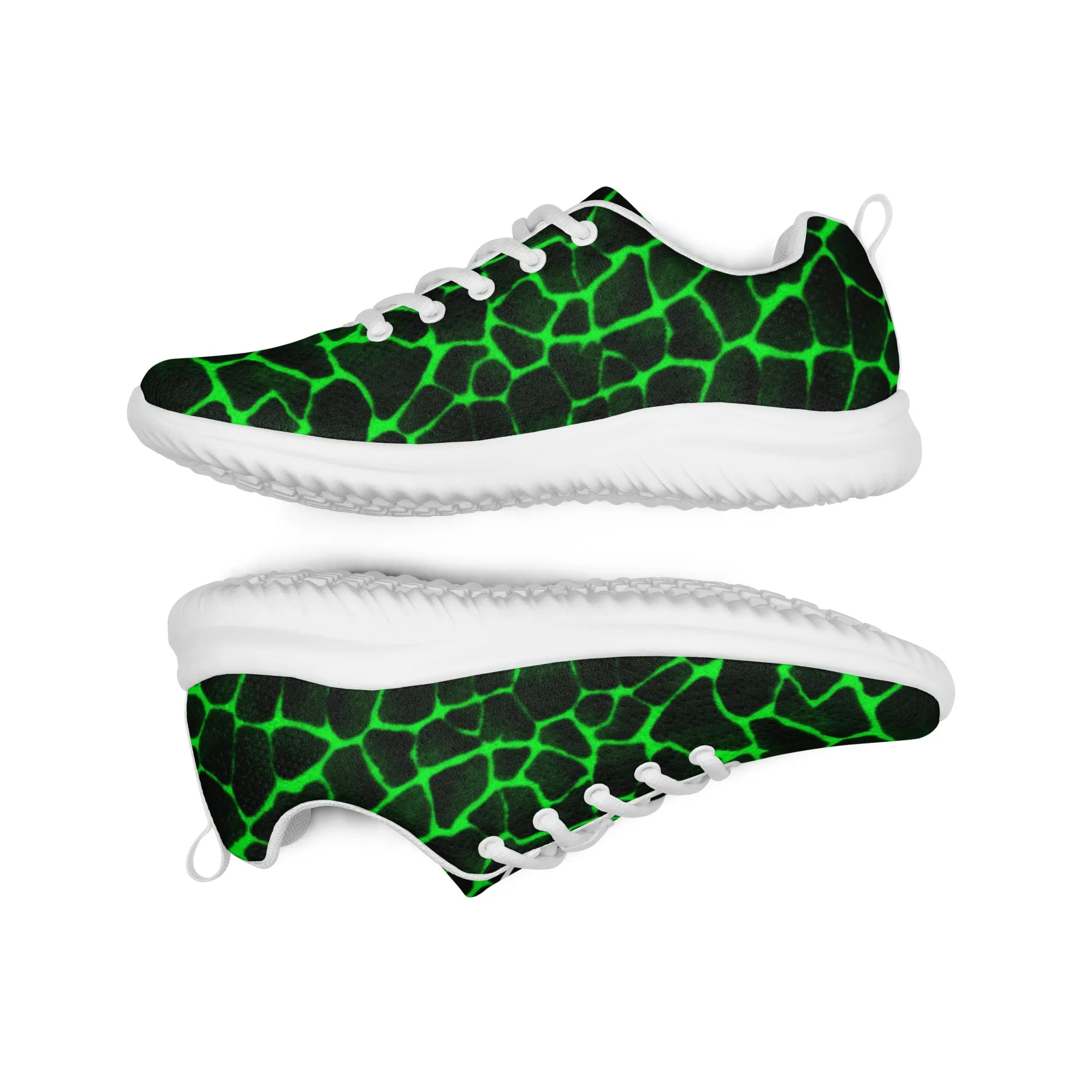 Sixty Eight 93 Logo White Boa Lime Green Men’s Athletic Shoes