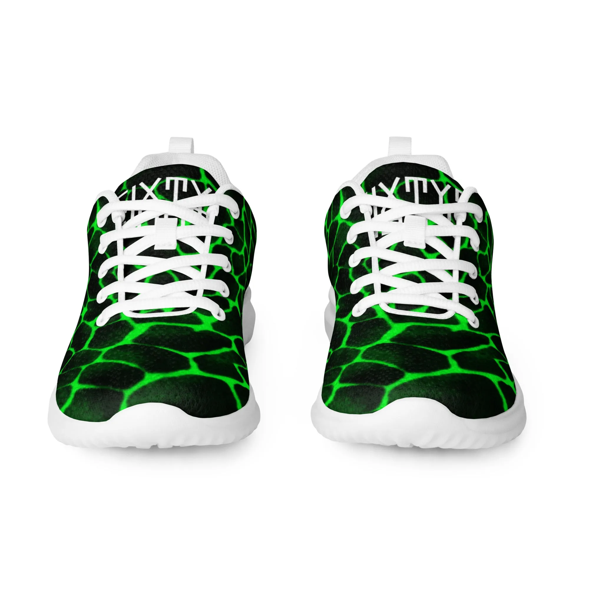 Sixty Eight 93 Logo White Boa Lime Green Men’s Athletic Shoes