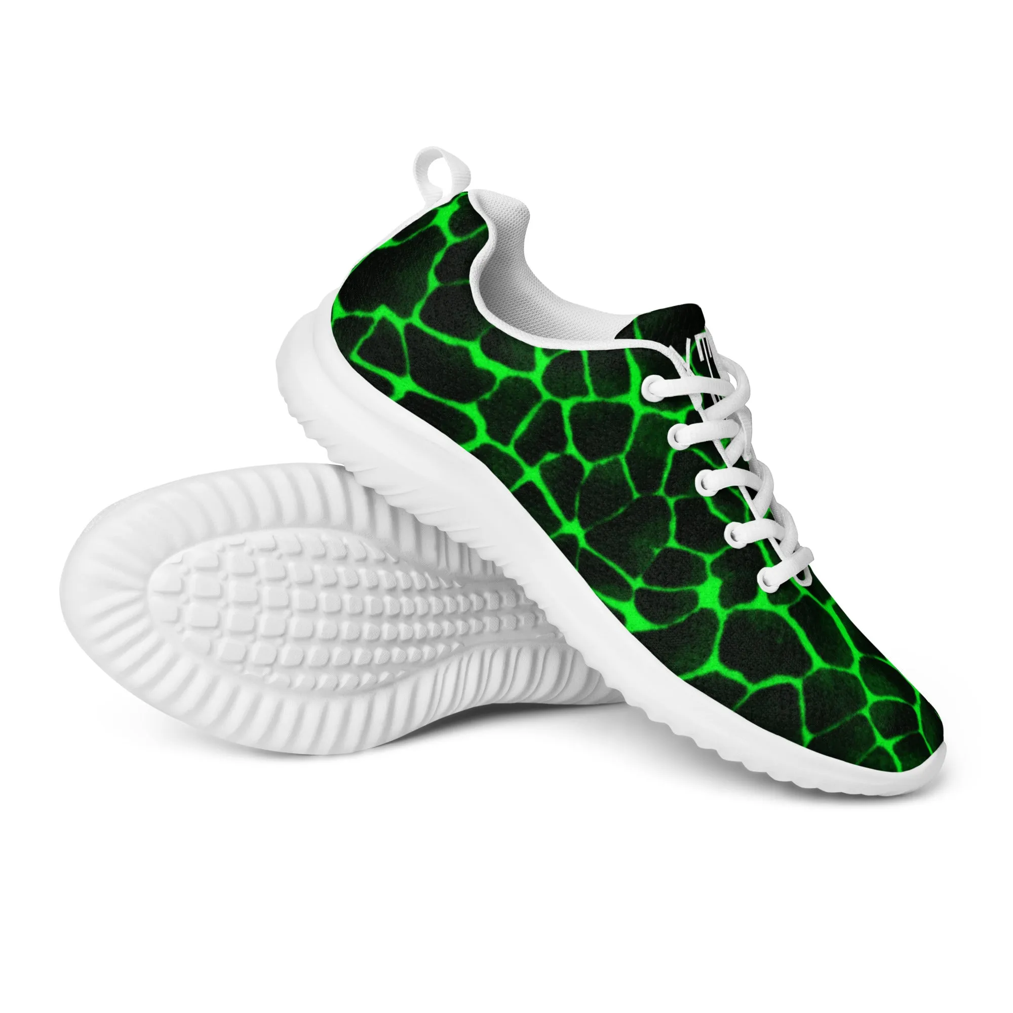 Sixty Eight 93 Logo White Boa Lime Green Men’s Athletic Shoes