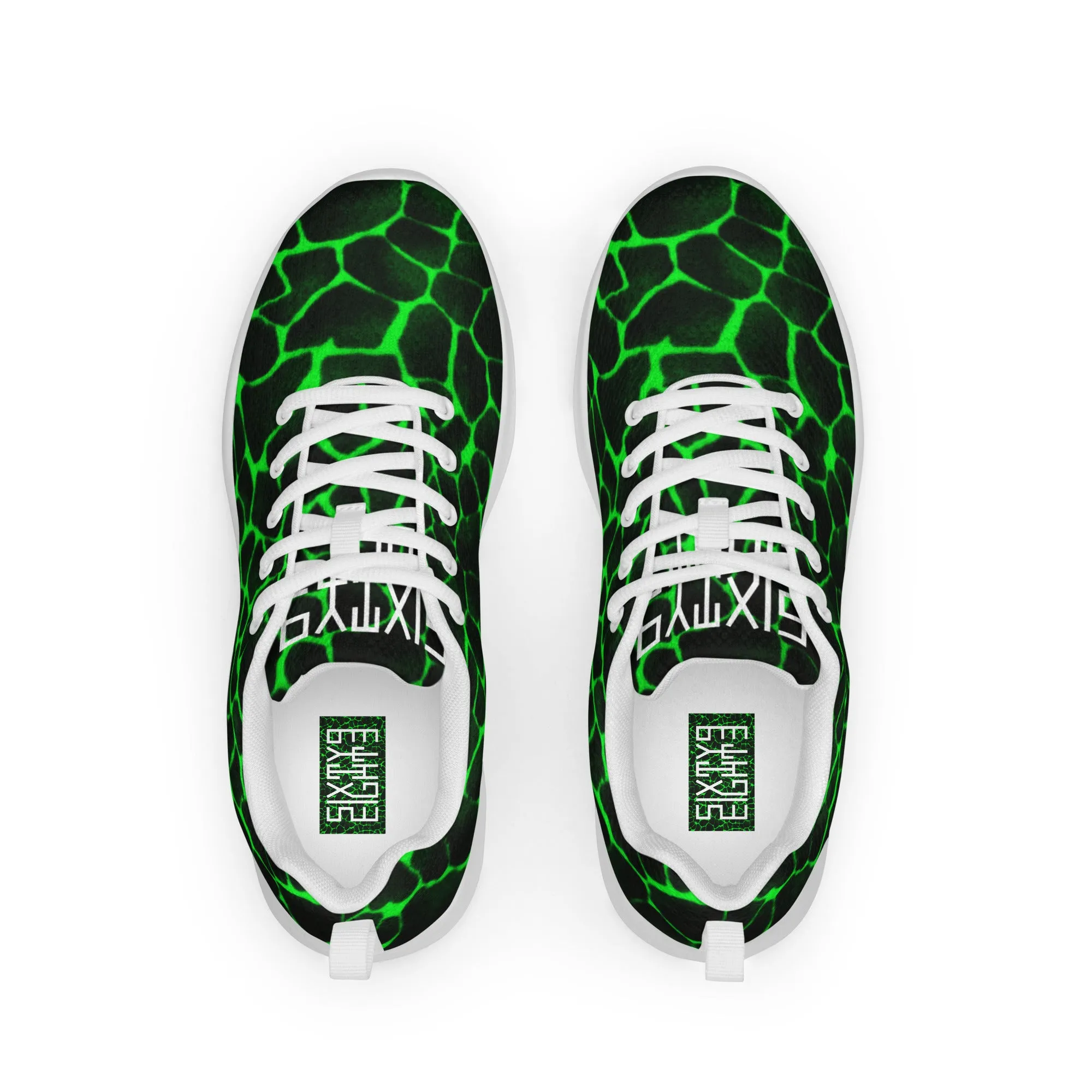 Sixty Eight 93 Logo White Boa Lime Green Men’s Athletic Shoes