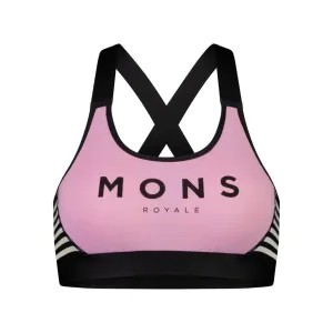 Sports Bra Mons Royale Stella X-Back - Pink Stripe