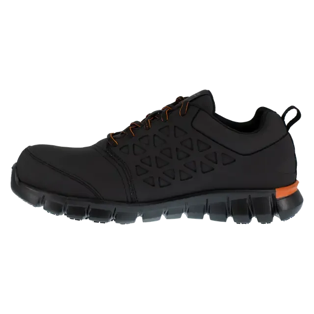 Sublite Cushion Composite-Toe Athletic Work Shoe Black/Orange