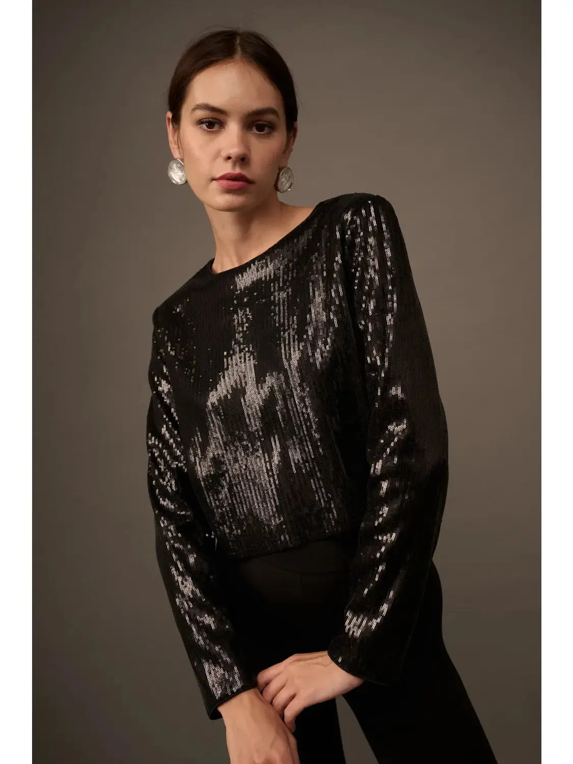 The Selina Liquid Sequin Top