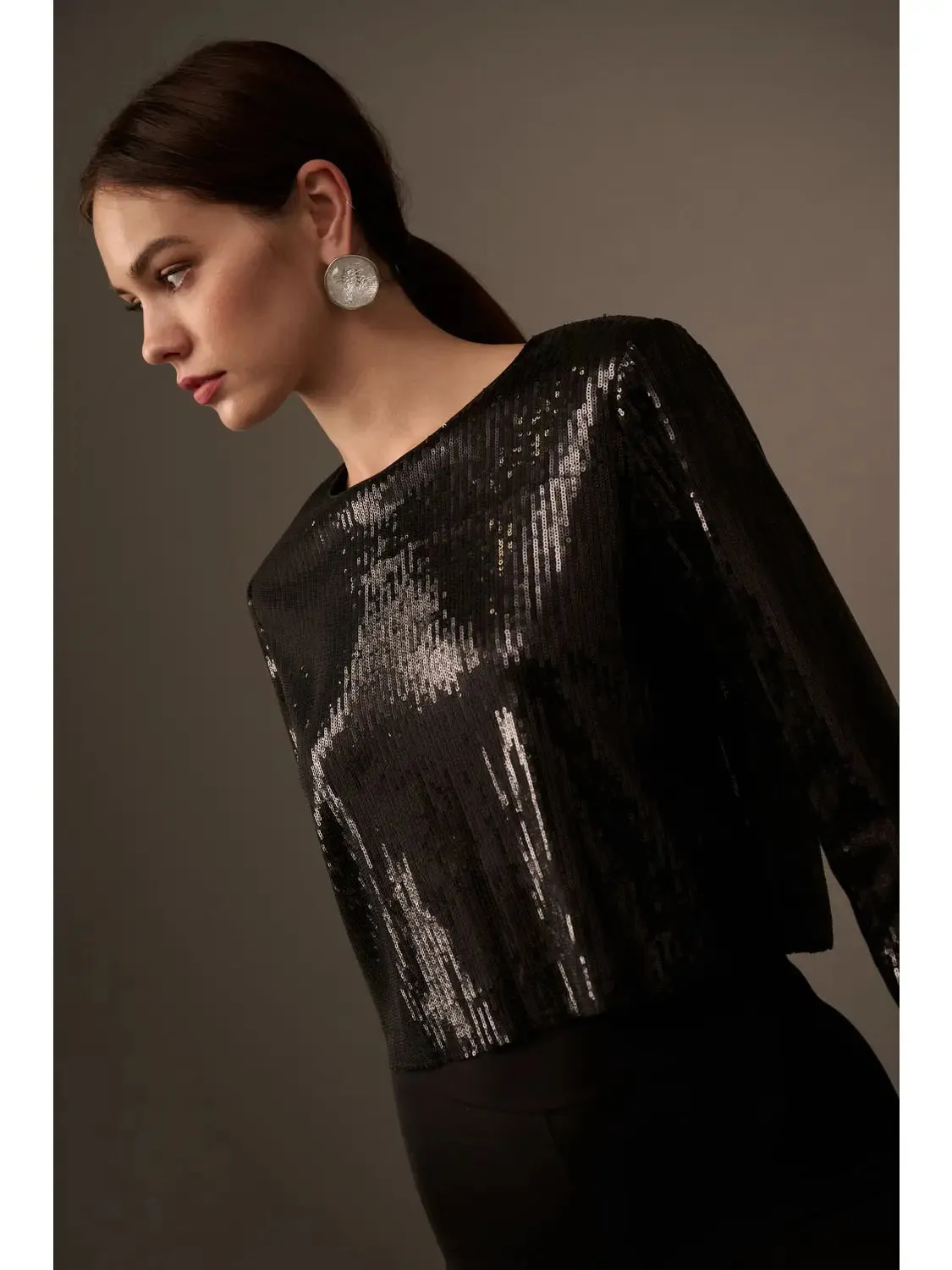 The Selina Liquid Sequin Top