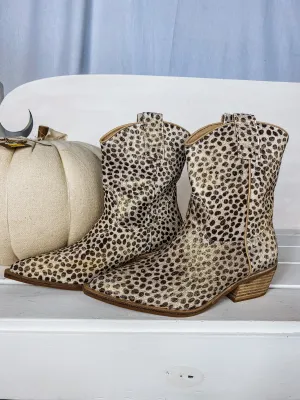 Toni Gold Cheetah Bootie By ShuShop