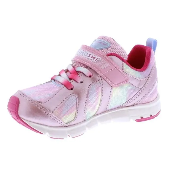 Tsukihoshi Rainbow Rose Pink Girls' Running Shoes – Machine Washable