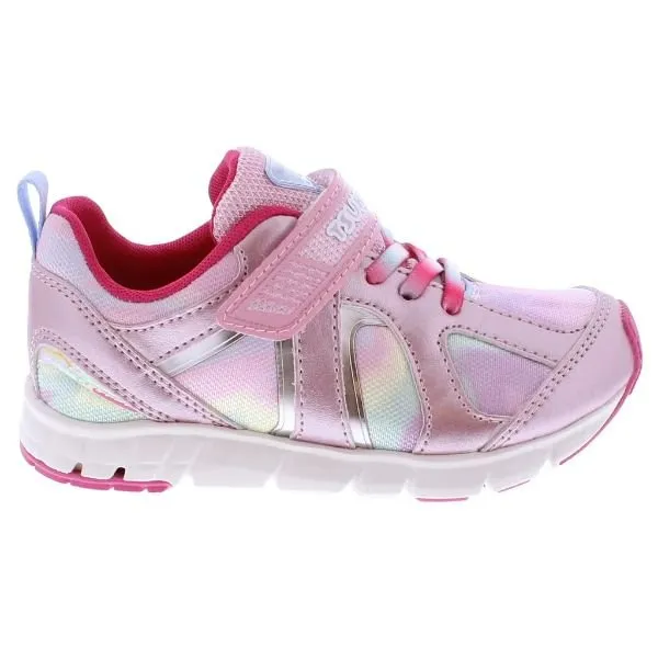 Tsukihoshi Rainbow Rose Pink Girls' Running Shoes – Machine Washable