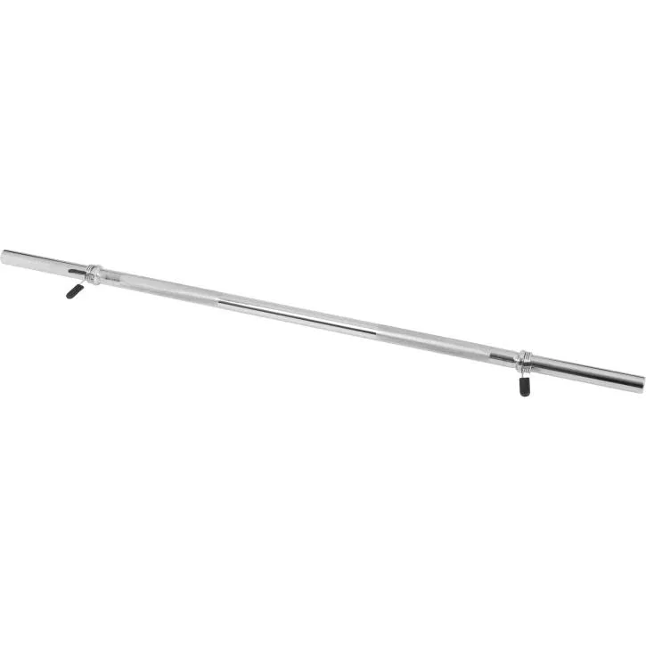 Unboxed Deal - Barbell Bar 120cm - Springlock Collars - Chrome