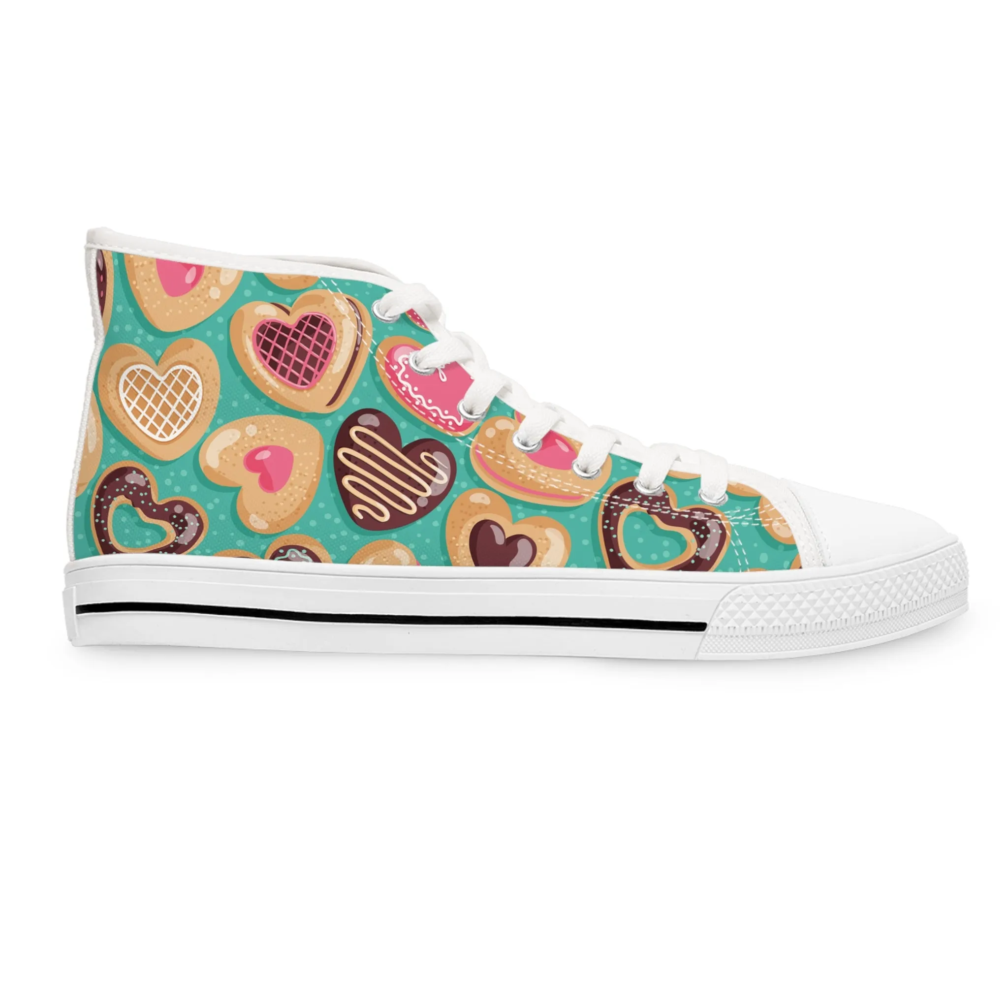 Valentine's Day Cookies Women's High Top Sneakers