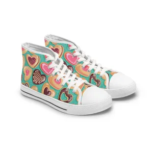 Valentine's Day Cookies Women's High Top Sneakers