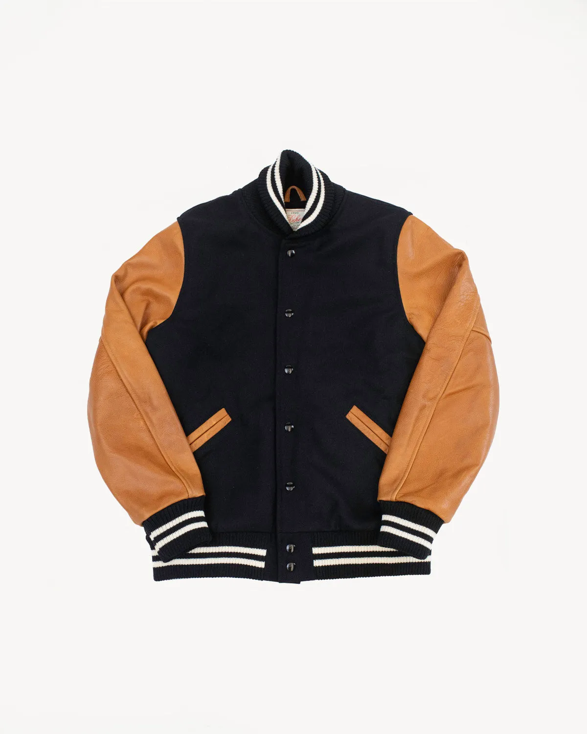 Varsity Jacket - Black, Rust