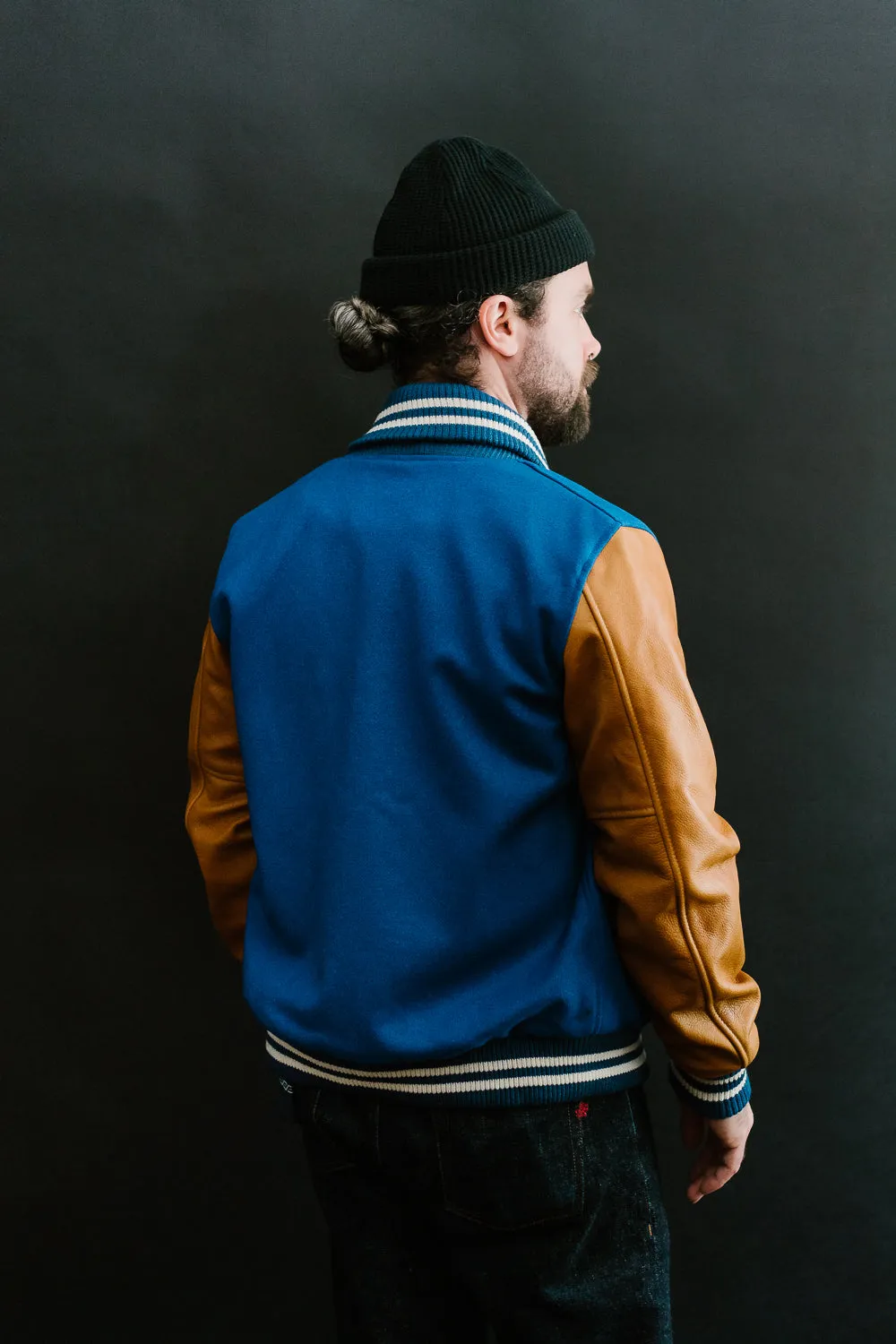 Varsity Jacket - Royal, Rust