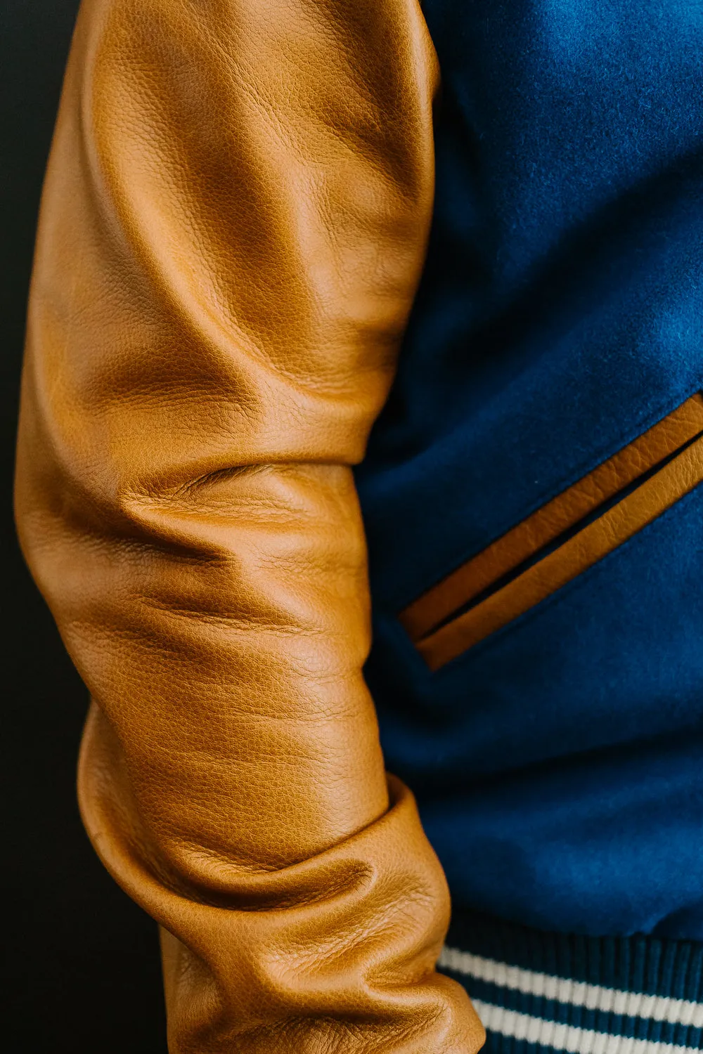 Varsity Jacket - Royal, Rust