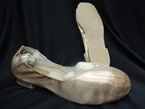 Veena -- Full Sole Liturgical Shoe, Suede Sole -- Gold