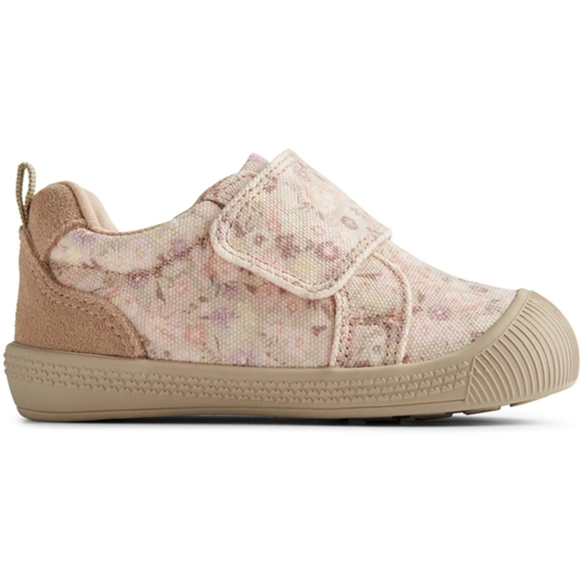 Wheat Shoe Prewalker Velcro Kei Print Clam Multi Flowers