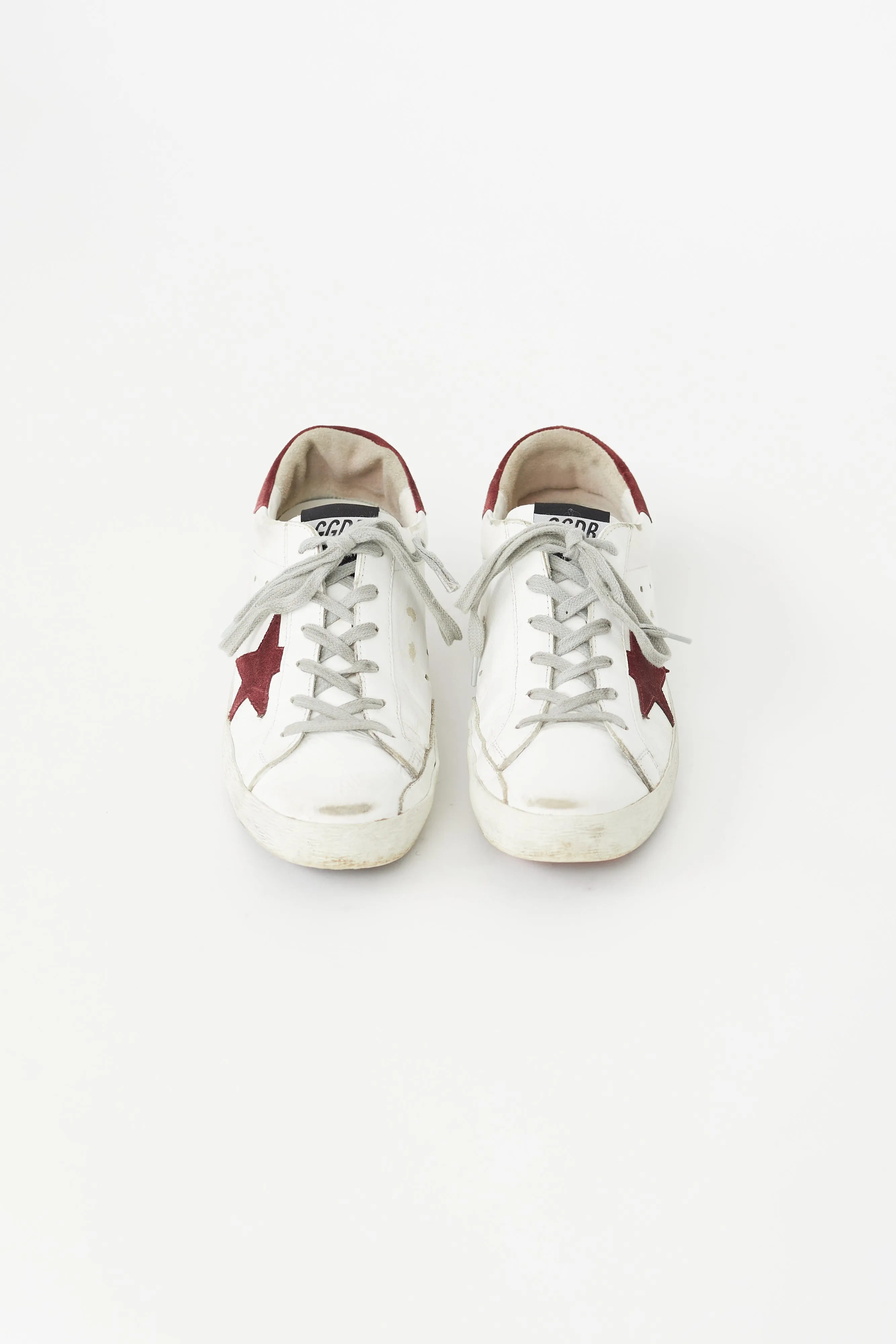 White & Red Super-Star Sneaker