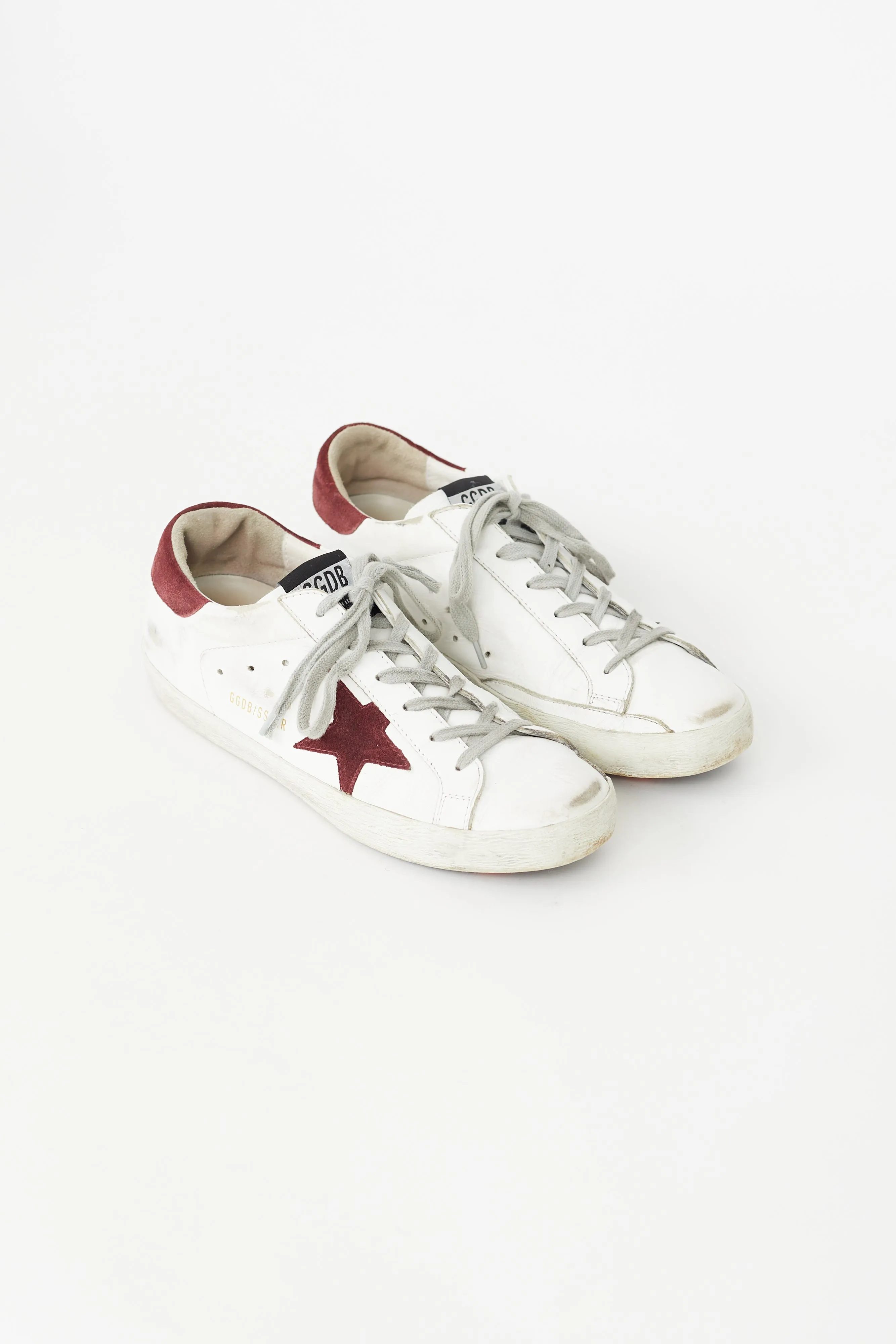 White & Red Super-Star Sneaker