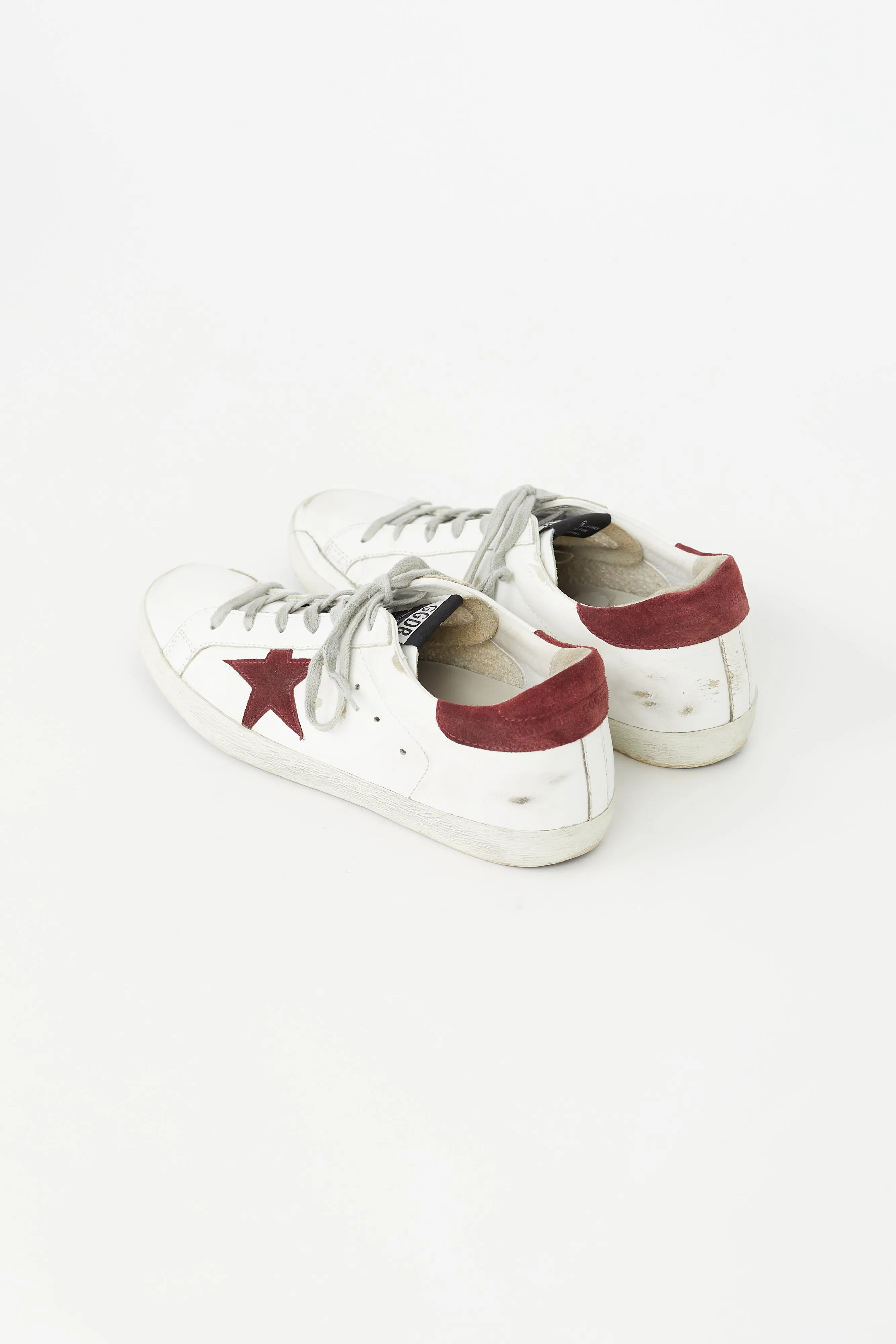 White & Red Super-Star Sneaker