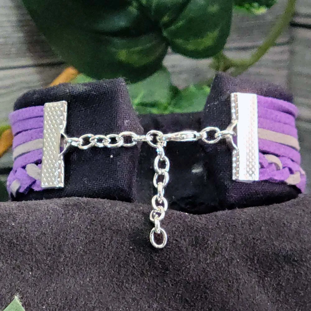 Wildcats Braided Charm Bracelet - K State