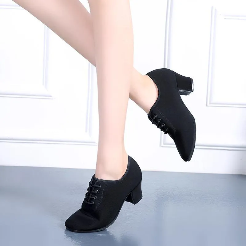 Women's Cloth Heels  Modem With Lace-up Dance Shoes/Ballroom Shoes