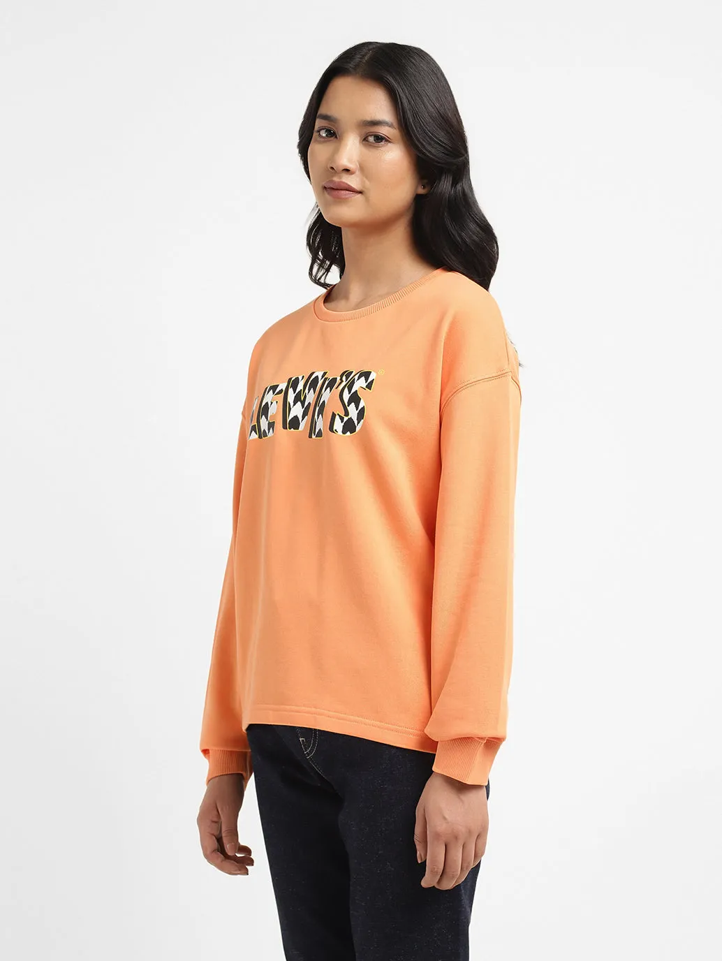 Women's Printed Crew Neck Sweatshirts