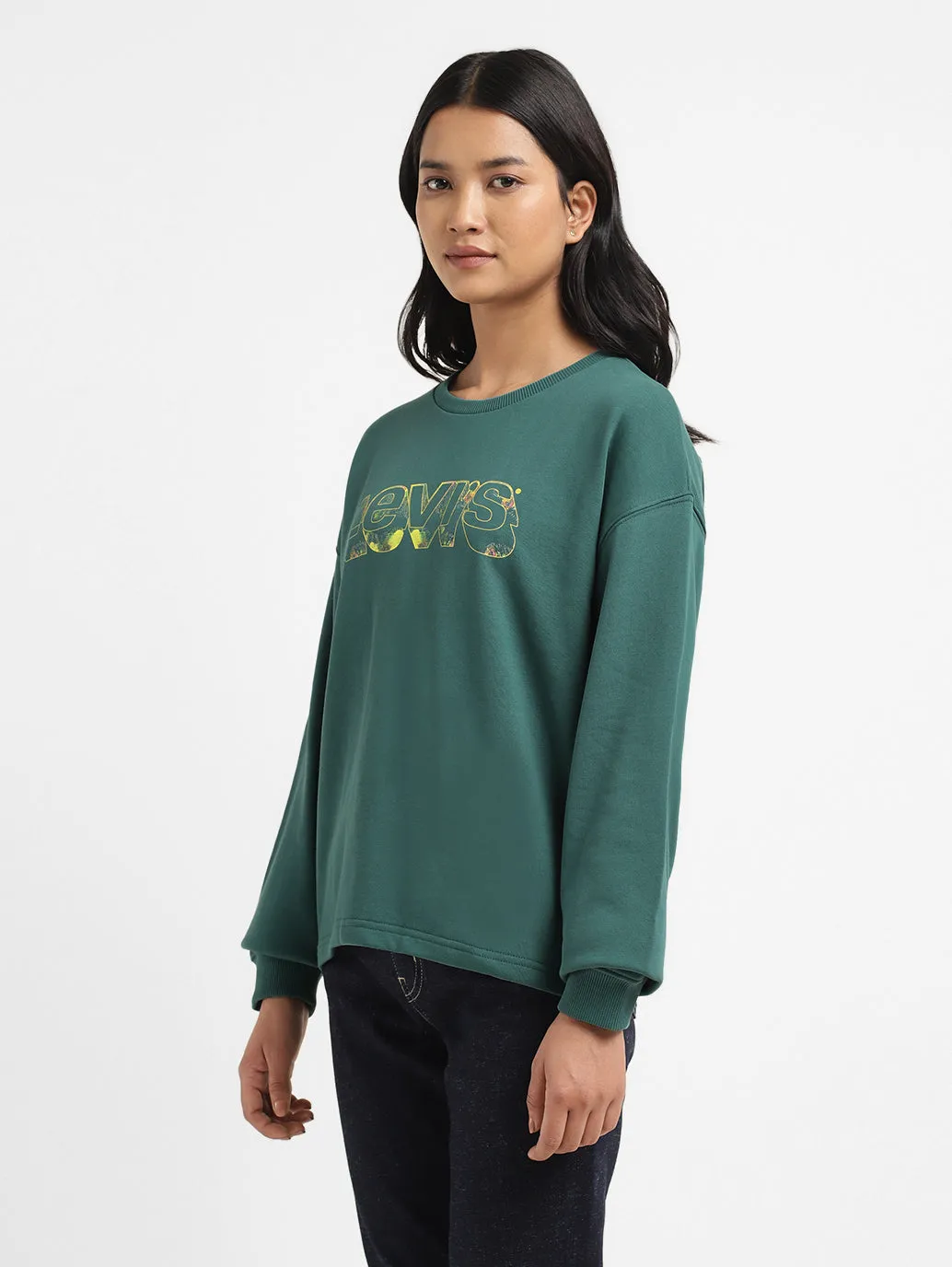 Womens Printed Crew Neck T-Shirt