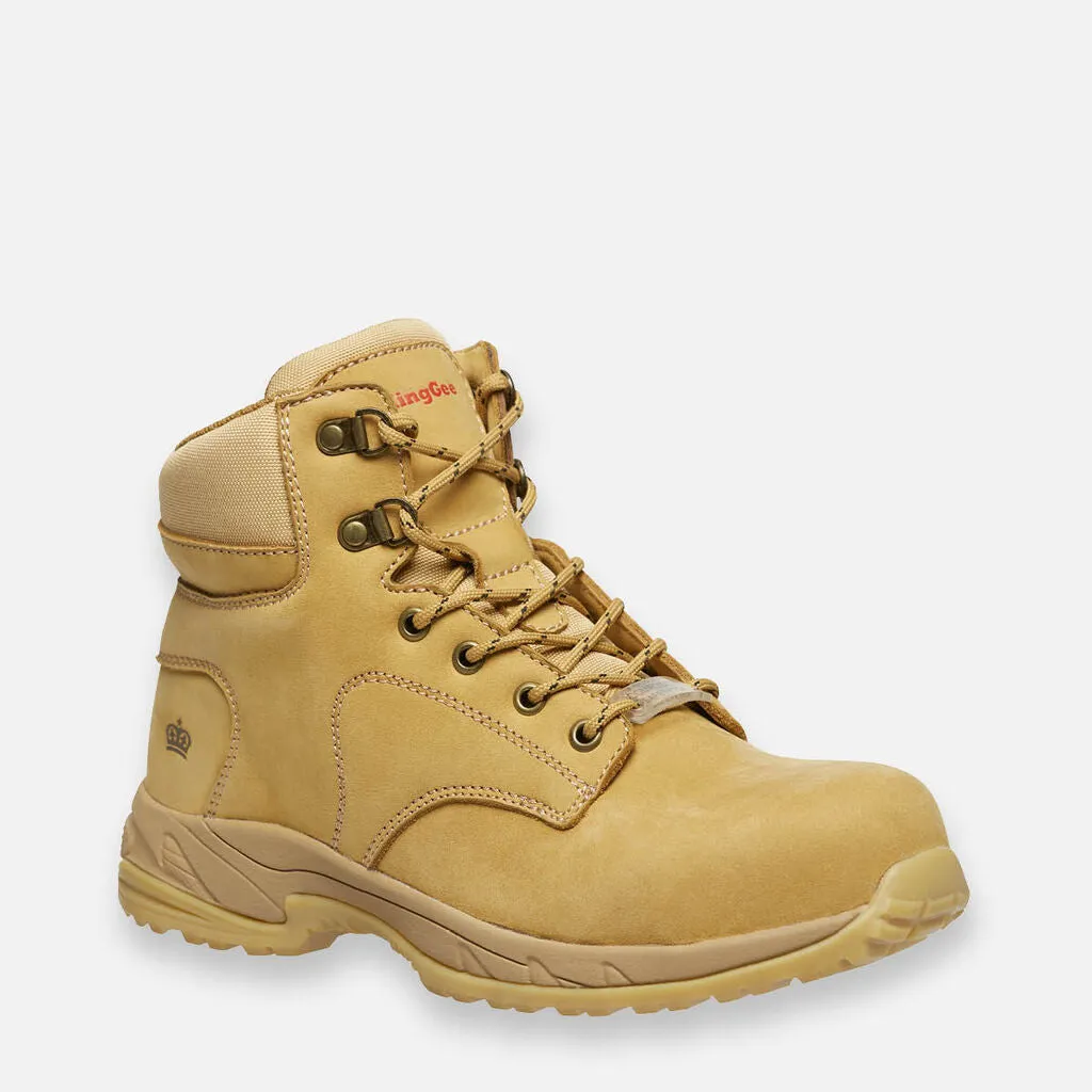 Women’s Tradie Hybrid Zip/Lace Composite Cap Work Boots 6” - K27380 (Wheat)