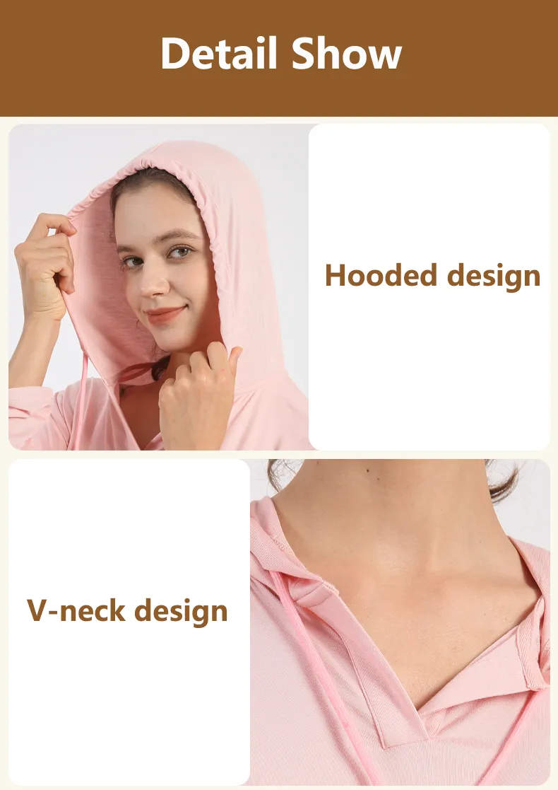 Women's V-Neck Hooded Casual Sweatshirt